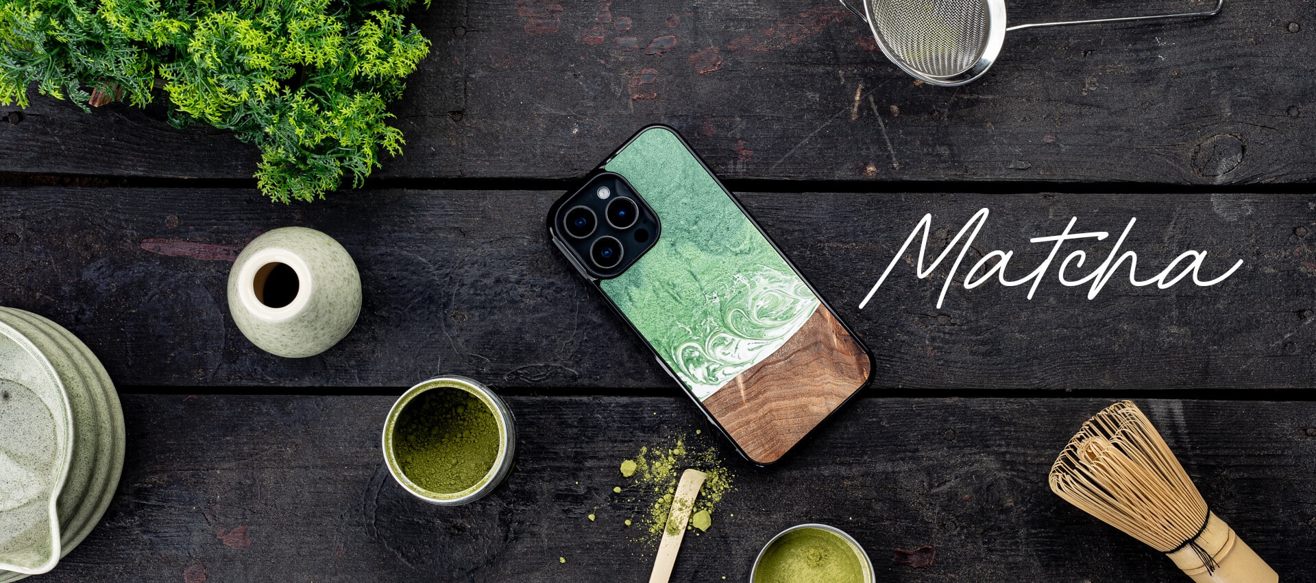 Matcha Hülle für iPhone — neue Holzworx Kollektion
